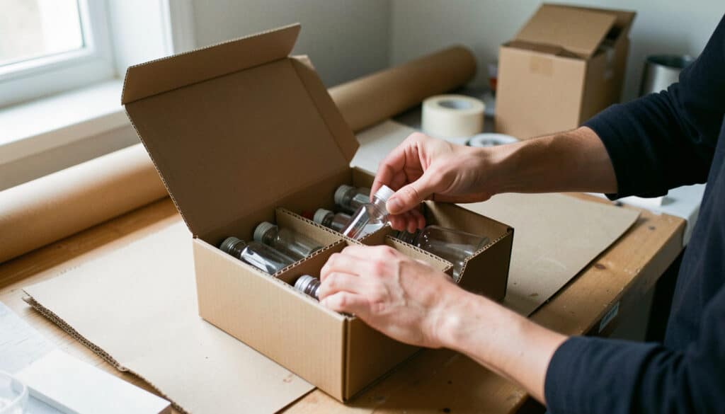 Croisillons en carton pour protéger vos colis fragiles