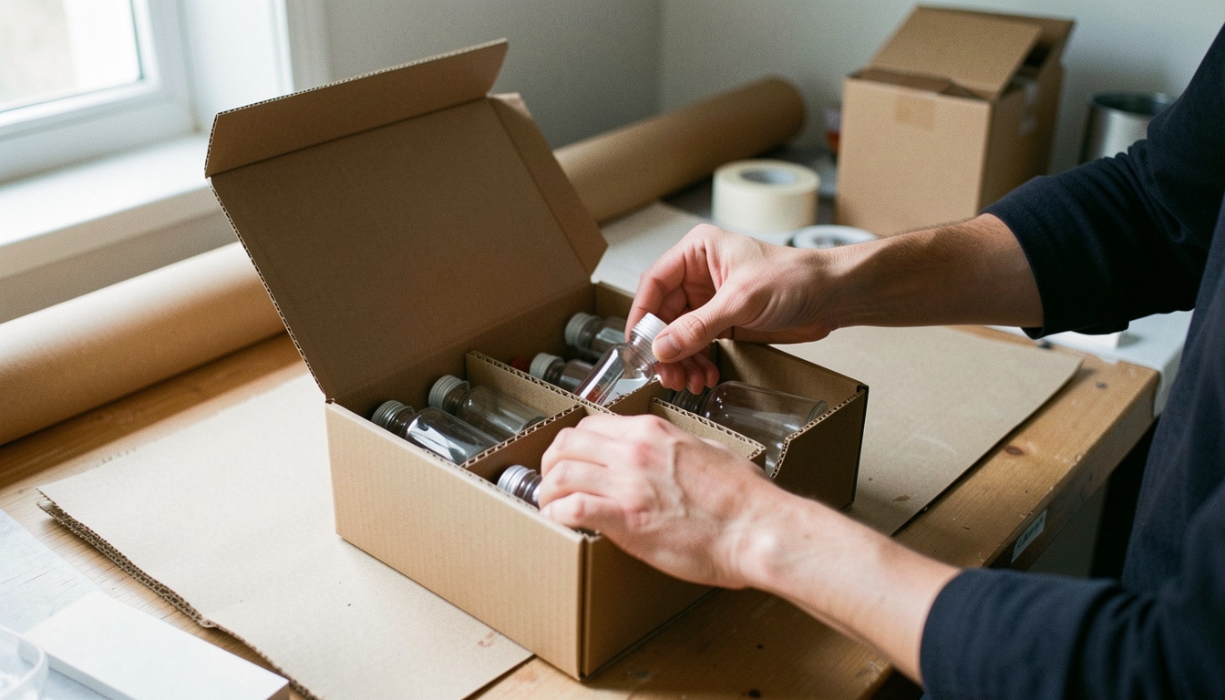 Croisillons en carton pour protéger vos colis fragiles