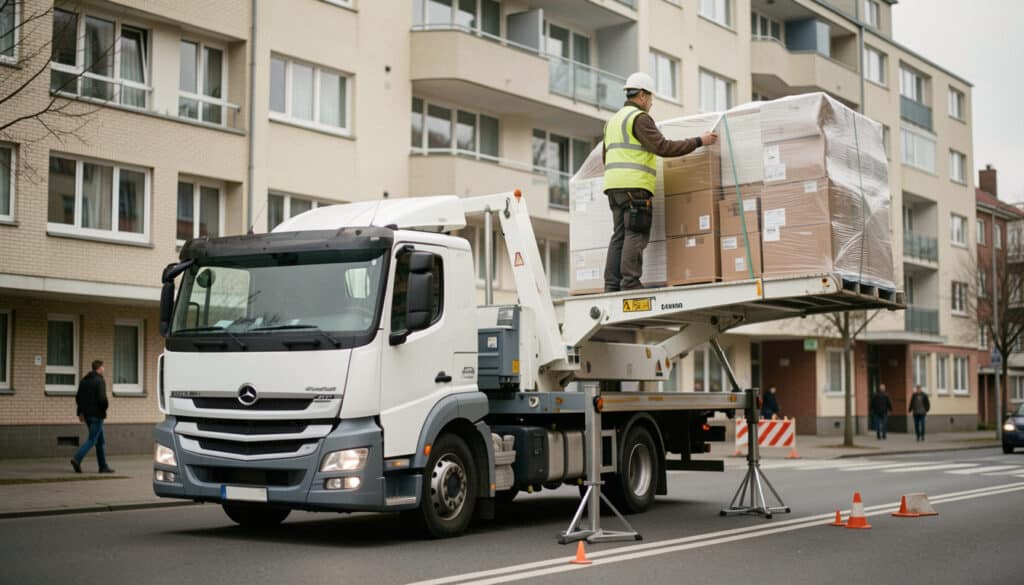 Monte-charge sur camion : usage, sécurité et location