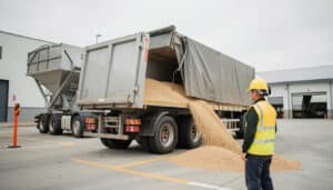 Chargement de vrac en camion : étapes, sécurité, règles