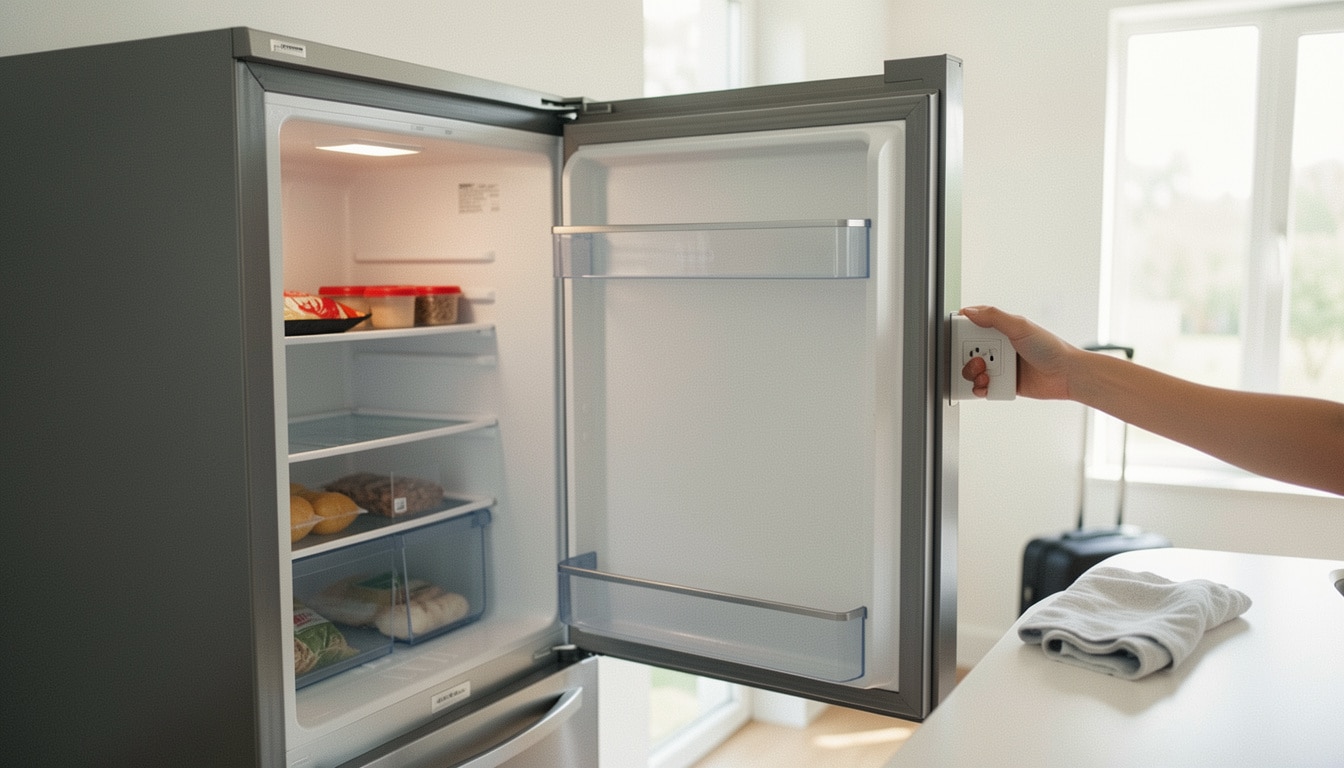 Faut-il débrancher le frigo avant un départ ?